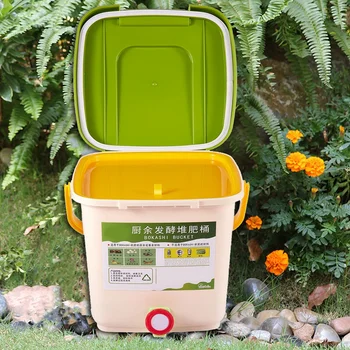12L Kompost Recycle Bin Composter Sýtené Kompost Bin PP Ekologické Domáce Koša Vedro zeleninová Záhrada Potravín odpadkové Koše